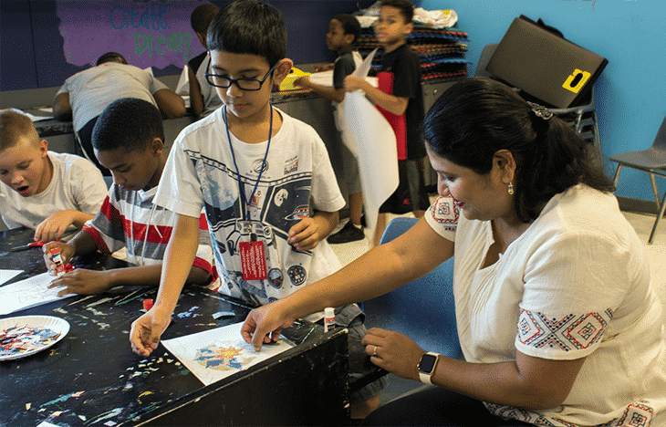 Boys and Girls club volunteer