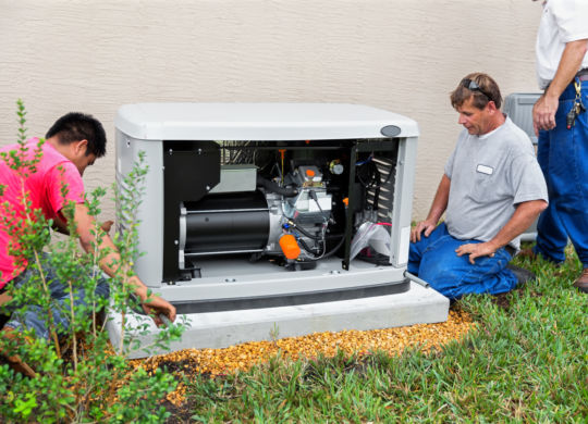 installing a 17 day whole house emergency generator for hurricane season.  rr